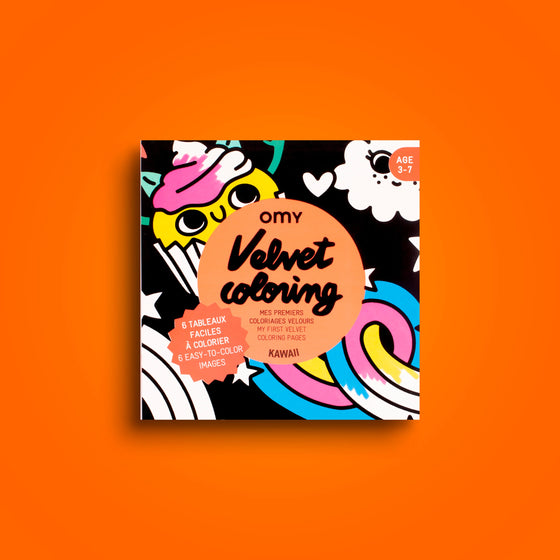 Set de coloriage velours Kawaii OMY – activité créative enfant dès 3 ans
