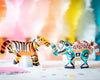 Set de six coloriages gonflables, pack anniversaire safari, marque Ara Créative.