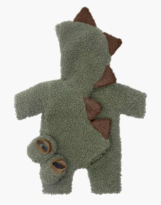 Combinaison dino kaki avec chaussons pour poupée Minikane 28 cm – Les P'tits Déguiz