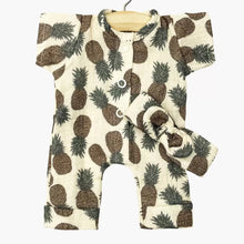  Combinaison Lili et headband imprimé ananas pour poupées Babies Minikane – tenue en coton doux, parfaite pour habiller les poupées avec style.