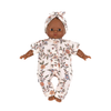 Poupée Babies Minikane portant combinaison Lili en jersey Gisele avec headband assorti