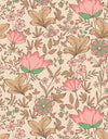 Combinaison Lili et headband fleuri pour poupée Babies Minikane motif indienne rosée