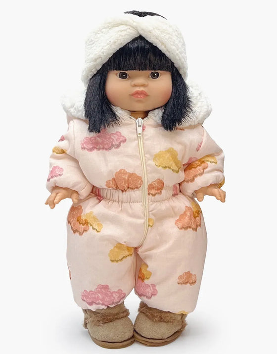 Combinaison de ski Gigi Happy Clouds Minikane – tenue d’hiver doublée pour poupée Gordis 34 cm