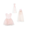 Costume de princesse rose pour enfant avec robe, cape et couronne Konges Sløjd