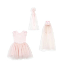  Costume de princesse rose pour enfant avec robe, cape et couronne Konges Sløjd