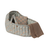 Couffin large bleu Maileg - couffin en tissu fleuri bleu avec couverture et oreiller pour poupées et souris Maileg