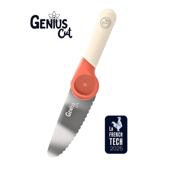 Couteau éducatif corail Genius Cut Les Petits Architectes