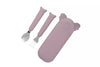 Set de couverts avec étui Zoé Koala Dusty Mauve The Cotton Cloud