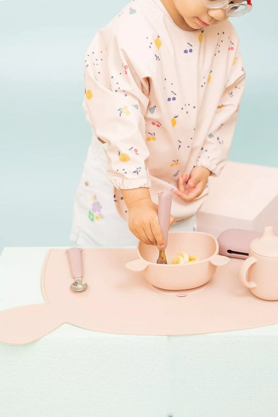 Set de couverts avec étui Zoé Koala Dusty Mauve The Cotton Cloud
