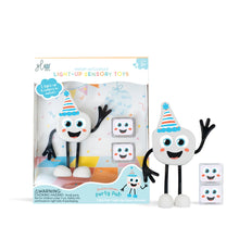  Personnage party blanc et cubes lumineux pour le bain Glo Pals.