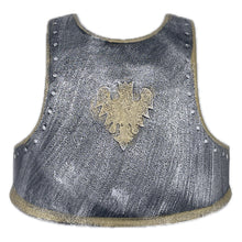  Armure de chevalier enfant Labay – plastron gris et doré avec harnais réglable pour déguisement médiéval