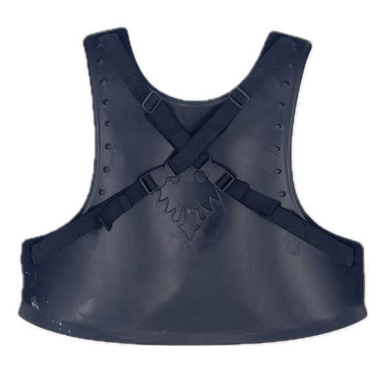 Armure de chevalier enfant Labay – plastron gris et doré avec harnais réglable pour déguisement médiéval