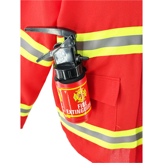 Déguisement pompier enfant Labay – costume complet avec veste rouge, casque et accessoires pour jeu d’imitation