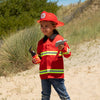 Déguisement pompier enfant Labay – costume complet avec veste rouge, casque et accessoires pour jeu d’imitation