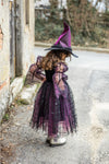 Déguisement sorcière Amethyst avec chapeau enfant Great Pretenders