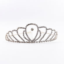  Diadème perle et strass pour enfant Labay – couronne argentée princesse scintillante