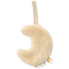 Doudou attache-tétine lune Little Dutch beige en peluche douce