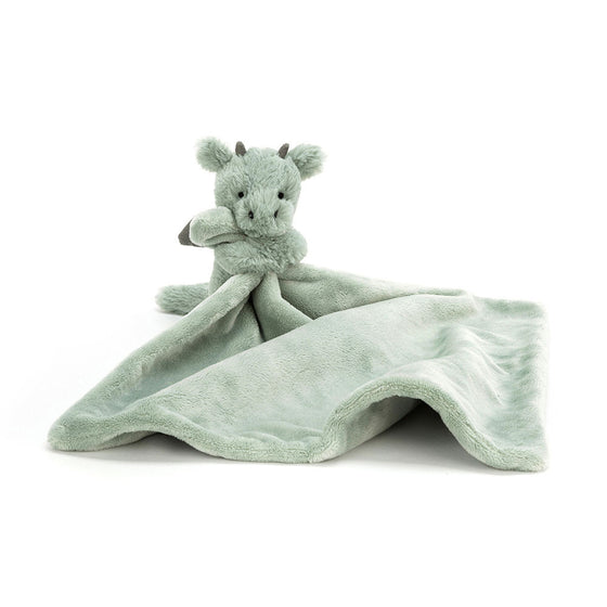 Doudou lange dragon bashful jellycat. Cadeau de naissance pour bébé.