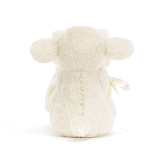 Doudou lange mouton bashful Jellycat. Cadeau de naissance bébé.