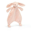 Doudou lapin bashful rose Jellycat. Cadeau de naissance. Jouet bébé.