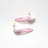 barrettes cygnes pailletees enfant duo yuko b accessoires cheveux fille