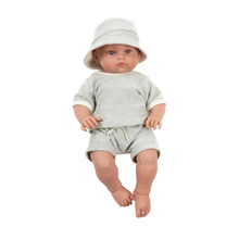  Ensemble 3 pièces Sun en éponge vert pâle pour poupée Bambinis Minikane