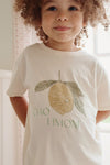 Ensemble short et t-shirt Birch avec citron Konges Slojd. Vêtements pour enfant.