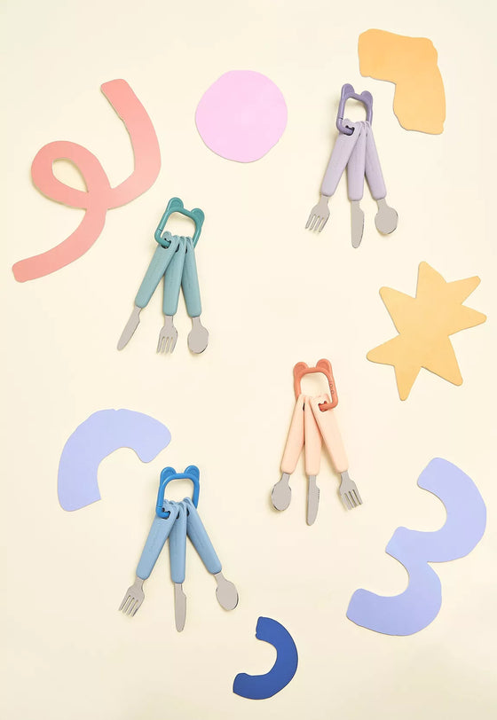 Ensemble de couverts pour enfants avec anneau cobalt The Cotton Cloud
