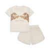 Ensemble short et t-shirt tigre Konges Slojd. Vêtements en coton bio pour enfant.