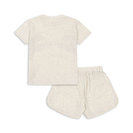 Ensemble short et t-shirt tigre Konges Slojd. Vêtements en coton bio pour enfant.