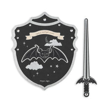  Épée et bouclier Halloween chauve-souris noir et argent – Konges Sløjd