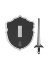 Épée et bouclier Halloween chauve-souris noir et argent – Konges Sløjd