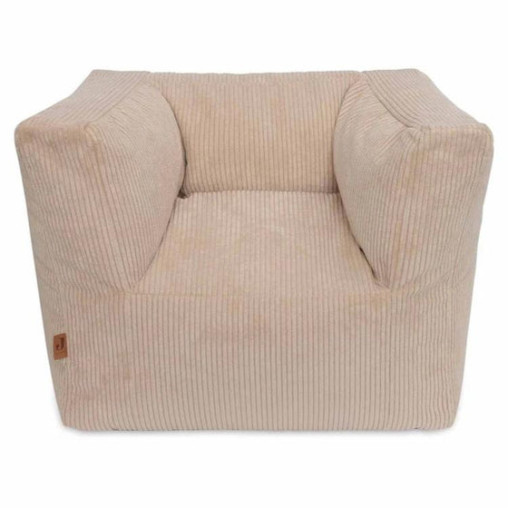 fauteuil pouf corduroy enfant natural, konges slojd. 