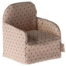  Fauteuil en tissu à pois rouge Maileg.