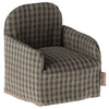 Fauteuil en tissu pour souris, vichy vert, Maileg.