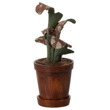  Plante en pot Maileg en tissu vert et imprimé fleuri – décoration miniature pour maison de poupée