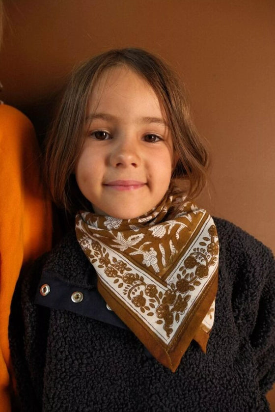Foulard Calcutta olive So Family – accessoire mode mixte en coton