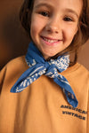 Foulard bandana ciel Mysore So Family en coton bio pour enfant et adulte