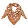 Foulard fond marron à cœurs blancs – Atelier Wagram – Ma Biche concept store