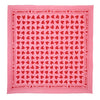 Foulard fond rose à cœurs rouges – Atelier Wagram – Ma Biche concept store
