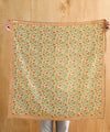 Foulard fleuri Ashley Pêche Bellemme 50 x 50 cm ou 100 x 100 cm