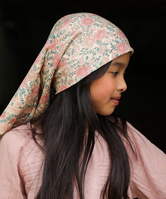 Foulard grand ou petit format Ellis Poudre Bëllemme en coton – accessoire mode femme élégant et doux