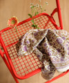 Foulard Moss Lilas Bellemme 50 x 50 cm motif floral bohème