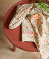 Foulard Rosa Sorbet d’Été Bellemme 50 x 50 cm ou 100 x 100 cm motif fleuri