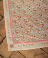 Foulard Rosa Sorbet d’Été Bellemme 50 x 50 cm ou 100 x 100 cm motif fleuri