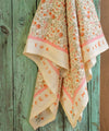 Foulard Rosa Sorbet d’Été Bellemme 50 x 50 cm ou 100 x 100 cm motif fleuri