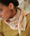 Foulard Rosa Sorbet d’Été Bellemme 50 x 50 cm ou 100 x 100 cm motif fleuri