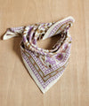 Foulard Moss Lilas Bellemme 50 x 50 cm motif floral bohème