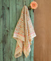 Foulard Rosa Sorbet d’Été Bellemme 50 x 50 cm ou 100 x 100 cm motif fleuri