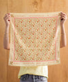 Foulard Rosa Sorbet d’Été Bellemme 50 x 50 cm ou 100 x 100 cm motif fleuri